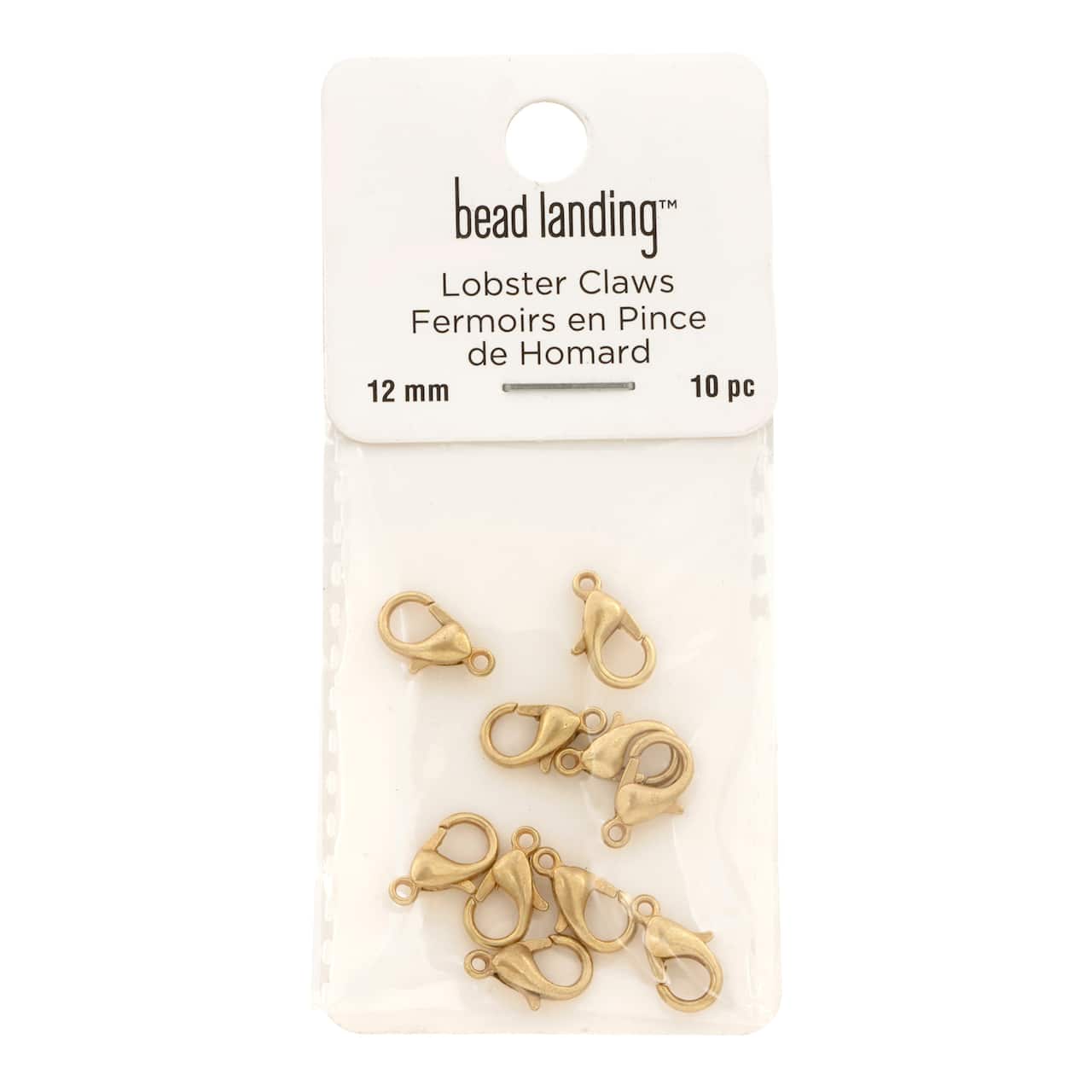 12 Packs: 10 ct. (120 total) 12mm Lobster Claw Clasps by Bead Landing™